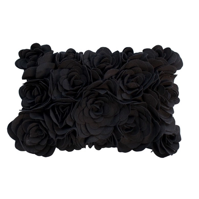 Sierkussen Margaret Muir Katya Rose Black (30 x 45 cm)