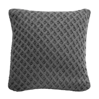 Sierkussen Margaret Muir Lattice Knit Grey (45 x 45 cm)