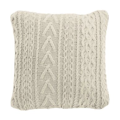 Sierkussen Margaret Muir Multi Cable Knit Ecru (45 x 45 cm)