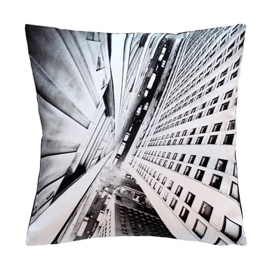 Sierkussen Margaret Muir Vertical City Black(45 x 45 cm)