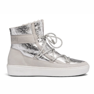 Moon Boot Women Pulse Z Crackled Silver