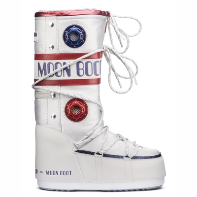 Botte de Neige Moon Boot Unisex Space Suit White Red Blue