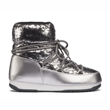Snowboot Moon Boot Low Crackled WP Silver
