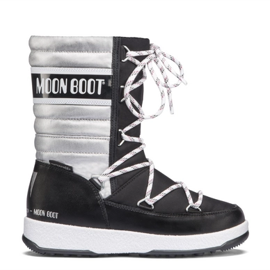 Snowboot Moon Boot Junior Quilted Met WP Black Silver