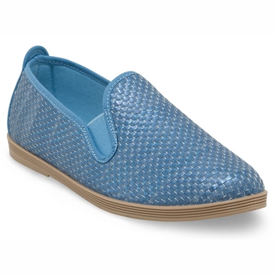 Damen Slipper Flossy Moraira Gewebt Blau