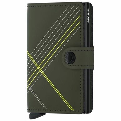 Wallet Secrid Miniwallet Stitched Lime