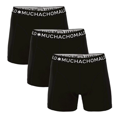 Boxershort Muchachomalo Boys Solid Black Black (3-Delig)