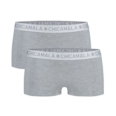 Boxershort Chicamala Women Solid Grey Grey (2-Delig)