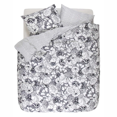 Taies d'oreiller Esprit Mayla Black/white Satin de Coton (50 x 75 cm)
