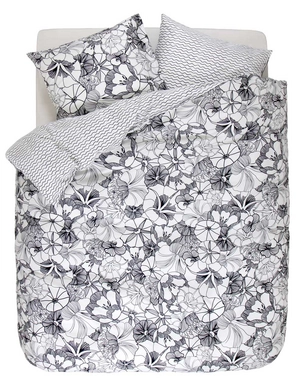 Taies d'oreiller Esprit Mayla Black/white Satin de Coton (65 x 65 cm)
