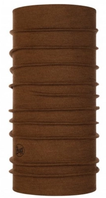 Nekwarmer Buff Midweight Merino Wool Tundra Khaki Melange