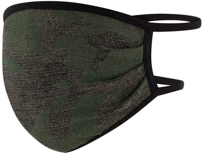 Gezichtsmasker Skafit X-Static Met Zilvergaren Camouflage Groen