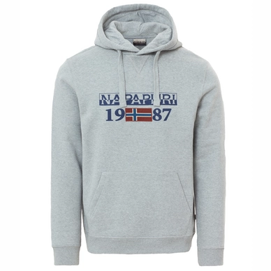 Trui Napapijri Men Berthow Logo Med Grey Mel