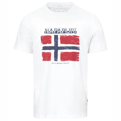 T-Shirt Napapijri Mens Sadrin Bright White