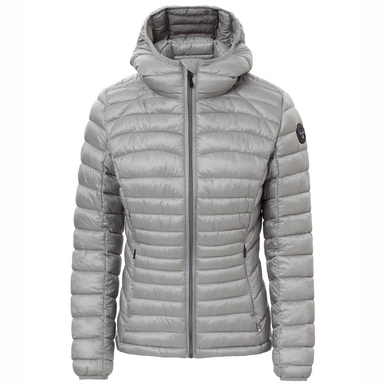 Winter Jacket Napapijri Women Aerons Hood Med Grey Solid