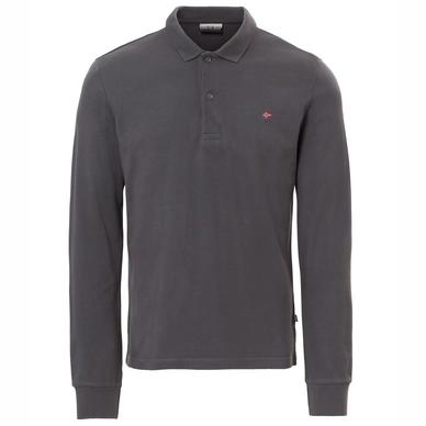 Polo Napapijri Men Erthow Logo Dark Grey Solid