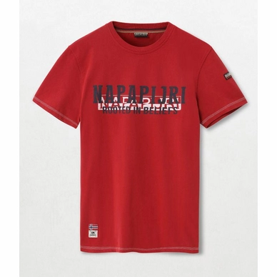 T-Shirt Napapijri Mens Sardara Red Scarlet