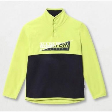 Trui Napapijri Youth Taky Half Zip Yellow Lime