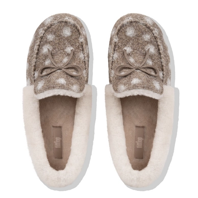 FitFlop Clara™ Moccasin Dots Taupe