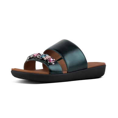 Sandale FitFlop Delta Bejewelled Galactic Green
