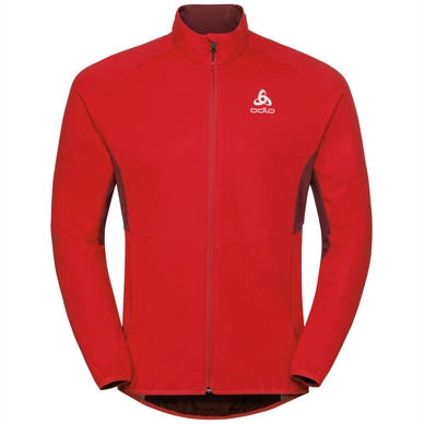 Jacke Odlo Aeolus Element Warm Fiery Red Syrah Herren