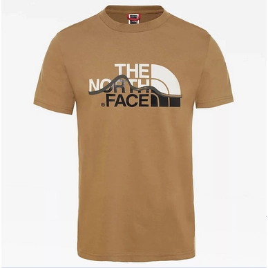 T-Shirt The North Face Mens SS Mount Line Tee British Khaki