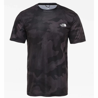 T-Shirt The North Face Mens Reaxion AMP Crew TNF Black Waxed Camo Print
