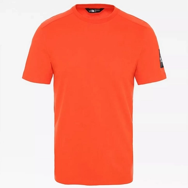 T-Shirt The North Face Mens SS Fine 2 Tee Tangerine Tango