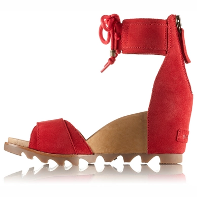 Sorel Women Joanie Ankle Lace Bright Red