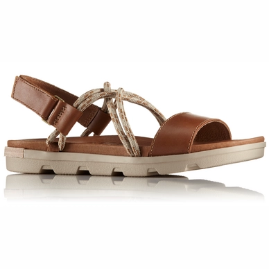 Sorel Women Torpeda Sandal II Camel Brown Ancient Fossil
