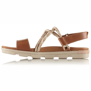 Sorel Women Torpeda Sandal II Camel Brown Ancient Fossil