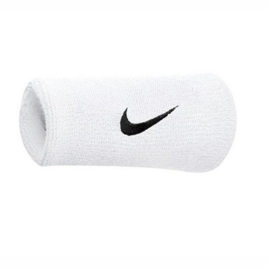Polsband Nike Swoosh Doublewide Wristband White