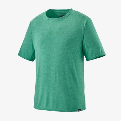 T Shirt Patagonia Men Cap Cool Daily Shirt Light Beryl Green Beryl Green X Dye