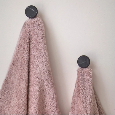 Nero wall hook black - London towel dusty pink_1