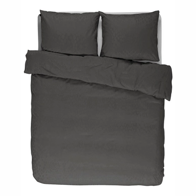 Taies d'oreiller Essenza Nissa Anthracite Satin de Coton (65 x 65 cm)