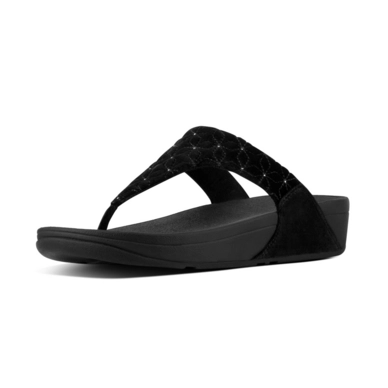 Tongs FitFlop Lulu Quilted Star Black