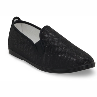 Damen Slipper Flossy Oliva Schimmer Schwarz