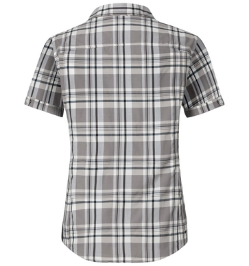 Blouse Odlo Womens Blouse Anmore Black Concrete Grey White Check