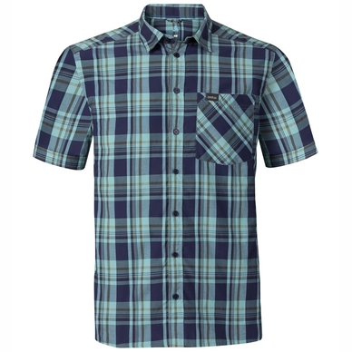Shirt Odlo Mens Anmore Peacoat Nile Blue Four Leaf Clover Check