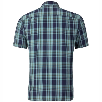 Blouse Odlo Mens Anmore Peacoat Nile Blue Four Leaf Clover Check