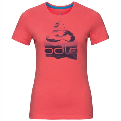 T-Shirt Odlo Women BL Top Crew Neck SS Kumano Logo Dubarry Placed Print