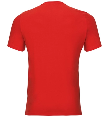 T-Shirt Odlo Men BL Top Crew Neck SS Nikko Logo Fiery Red Placed Print
