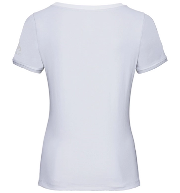 T-Shirt Odlo Women BL Top Crew Neck SS Kumano F-Dry Print White Placed Print