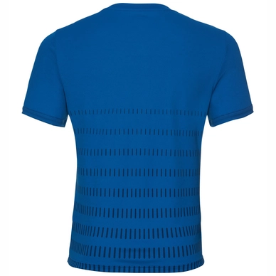 T-Shirt Odlo Men BL Top Crew Neck SS Nikko F-Dry Print Energy Blue Placed Print