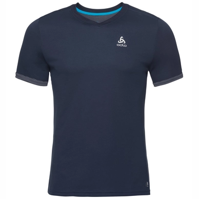 T-Shirt Odlo Men BL Top V-Neck SS Nikko F-Dry Diving Navy