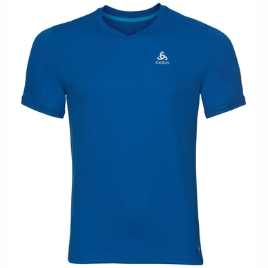 T-Shirt Odlo Men BL Top V-Neck SS Nikko F-Dry Energy Blue