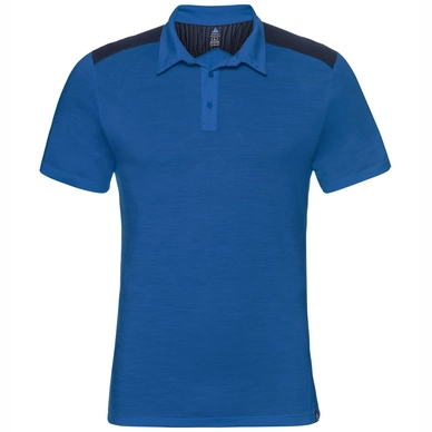 Poloshirt Odlo S/S Saikai Ceramiwool Energy Blue Herren