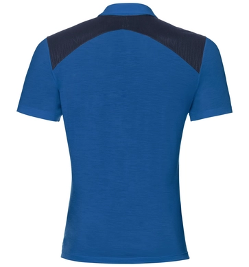 Polo Odlo Men S/S Saikai Ceramiwool Energy Blue