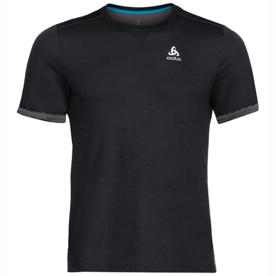 T-Shirt Odlo Top Crew Neck S/S Nikko F-Dry Black Herren