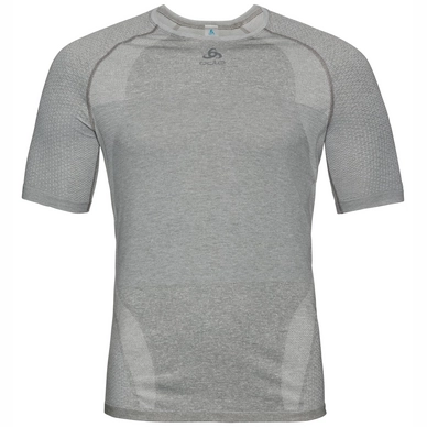 T-Shirt Odlo Mens SUW Top Crew Neck S/S Hike Grey Melange